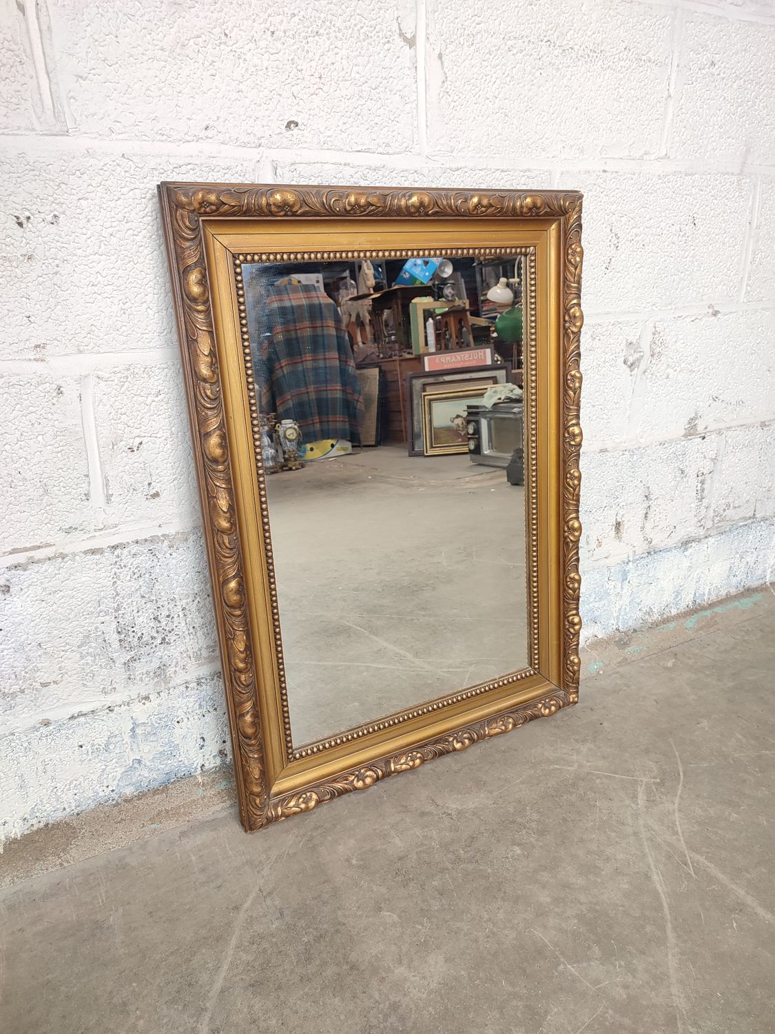 Antique gilded mirror