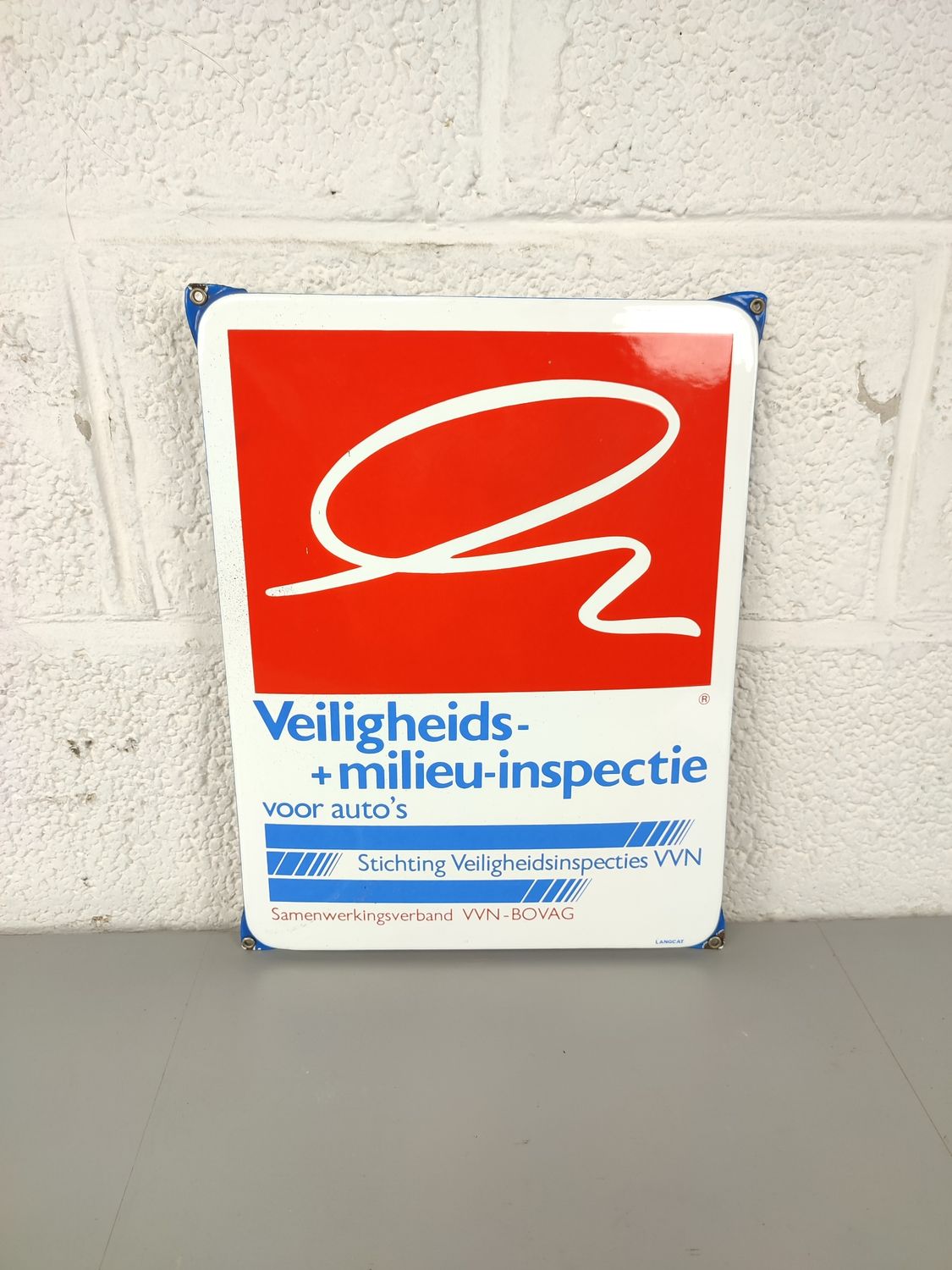 Enamel sign safety + environmental inspection