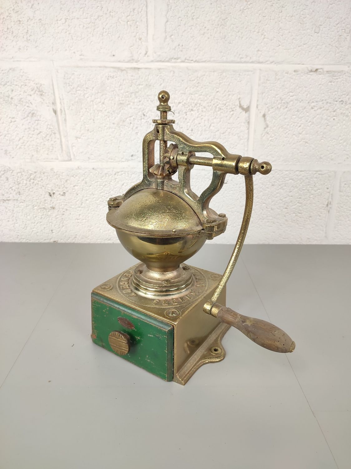 Large antique Peugeot coffee grinder