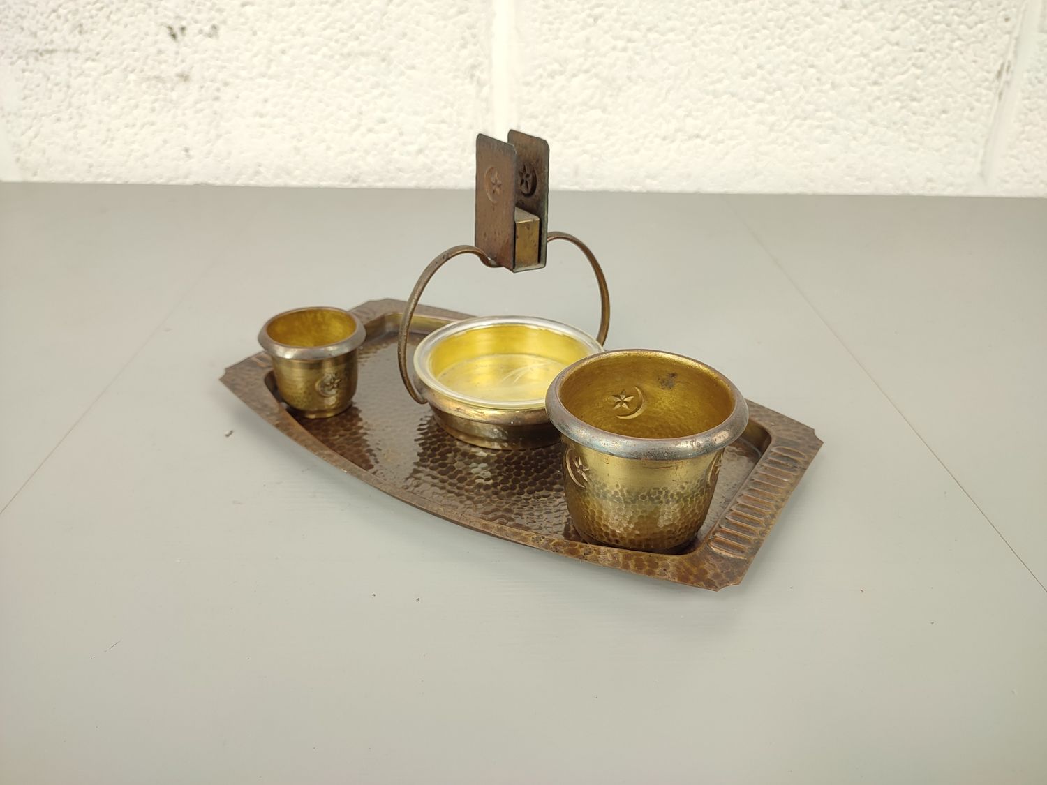 Brass smoker set