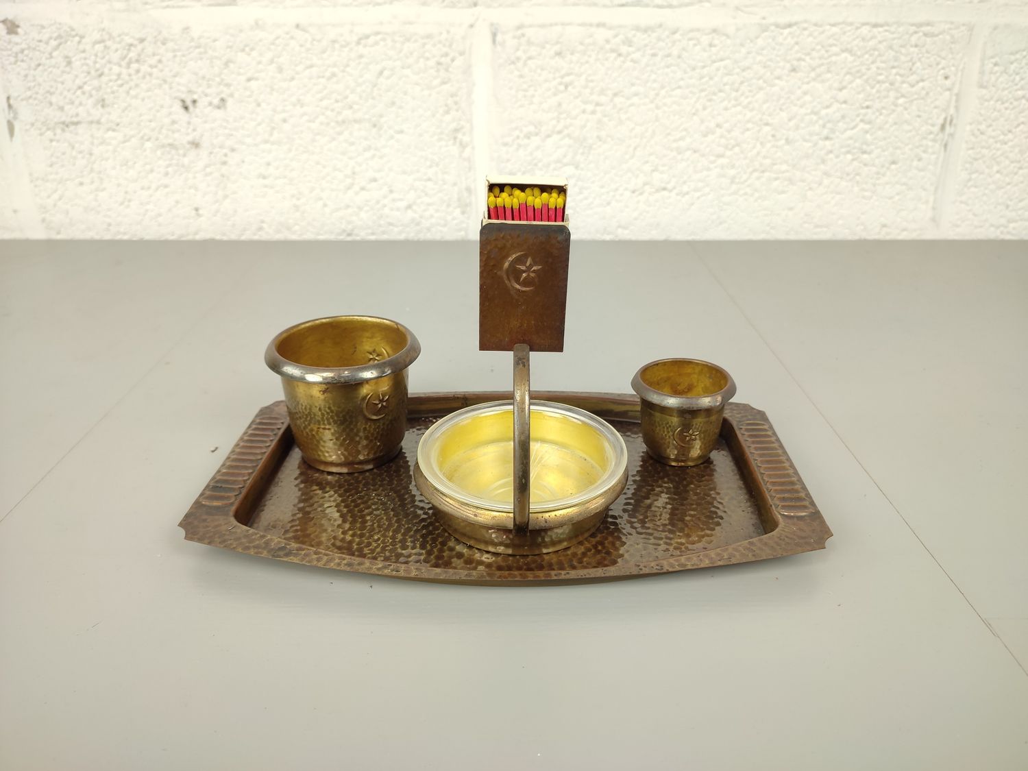 Brass smoker set