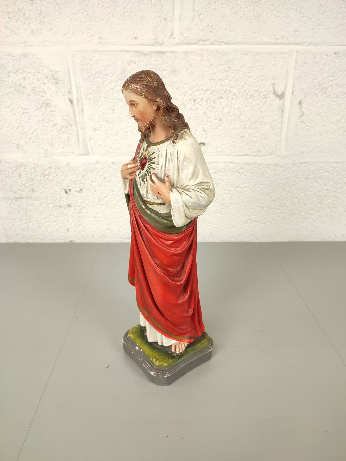 Plaster statue of Jesus