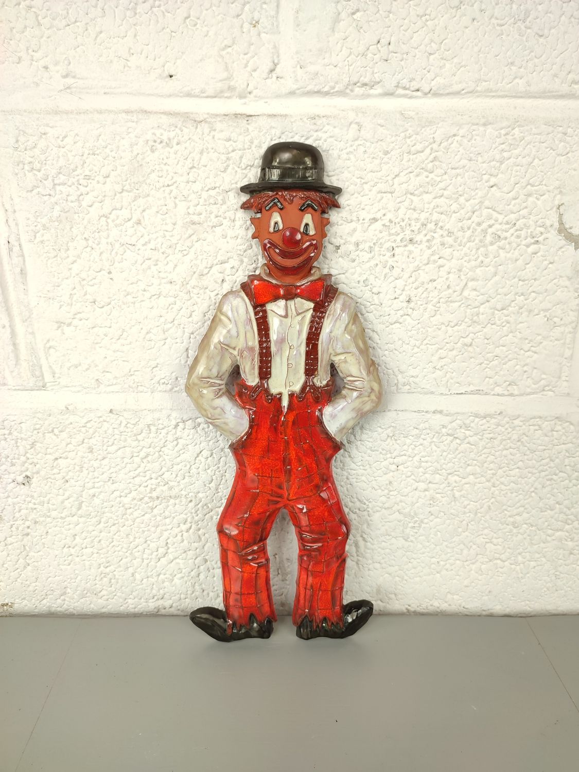 Ceramic clown wall decoration