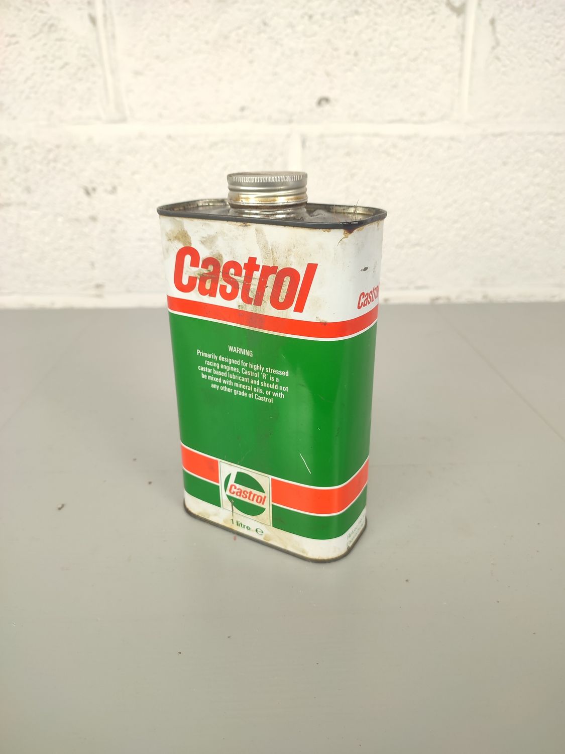 Old Castrol oil can