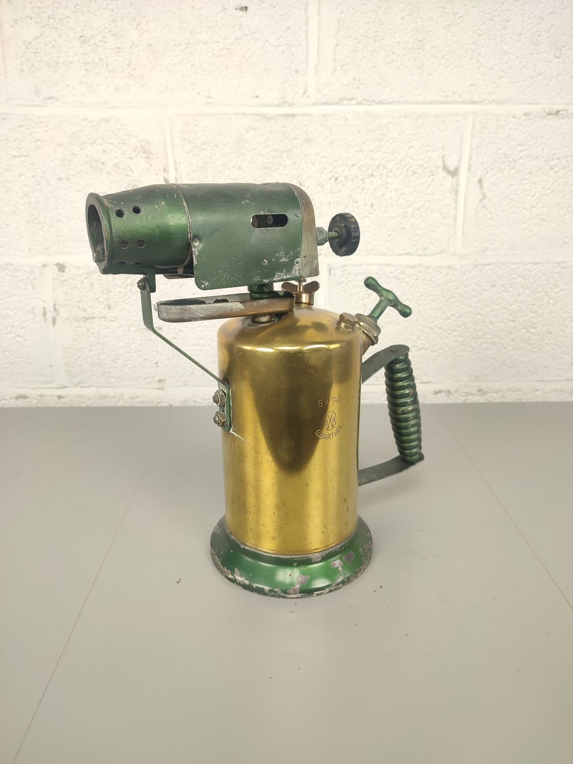 Large brass solder burner