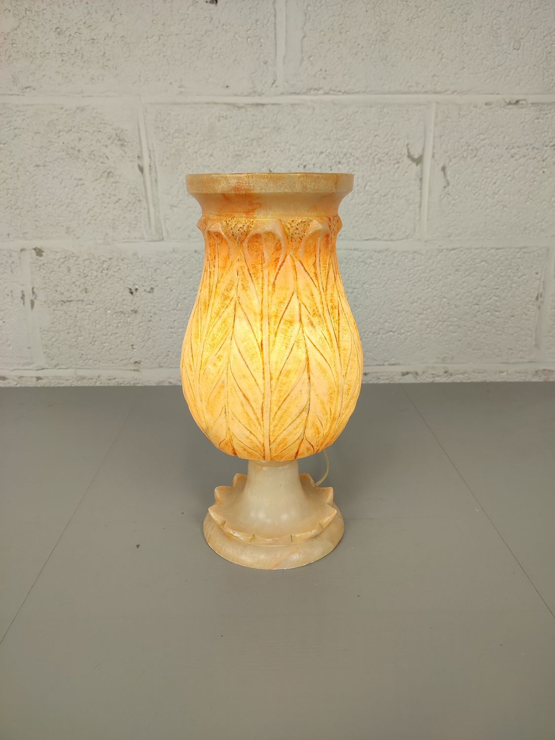 Alabaster table lamp