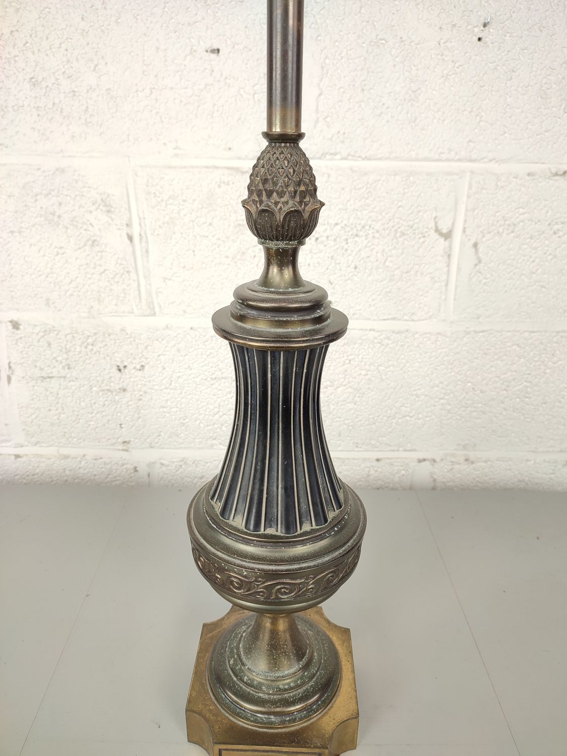Large brass lamp base