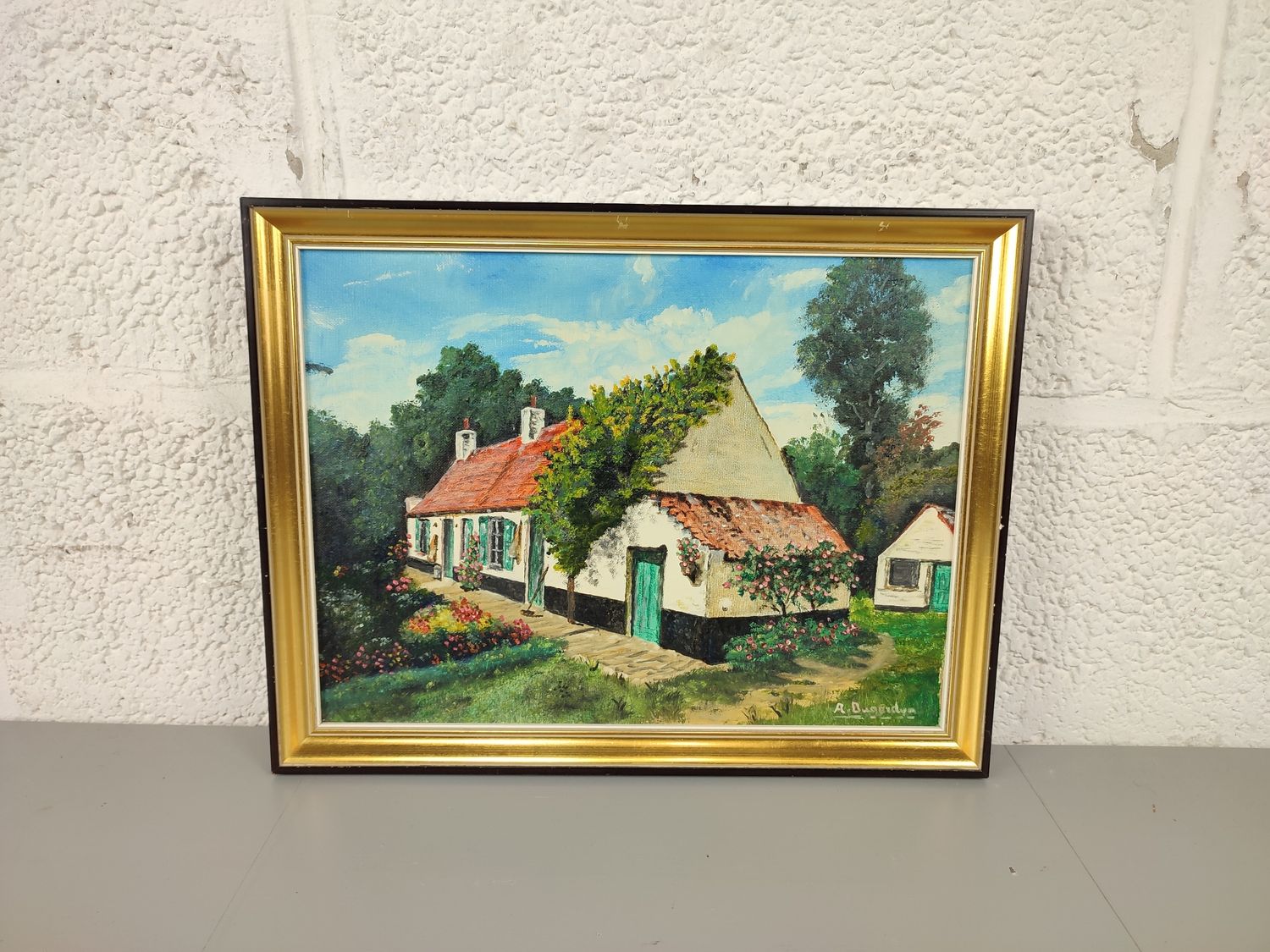 A. Dugardyn - painting - fisherman&#39;s house