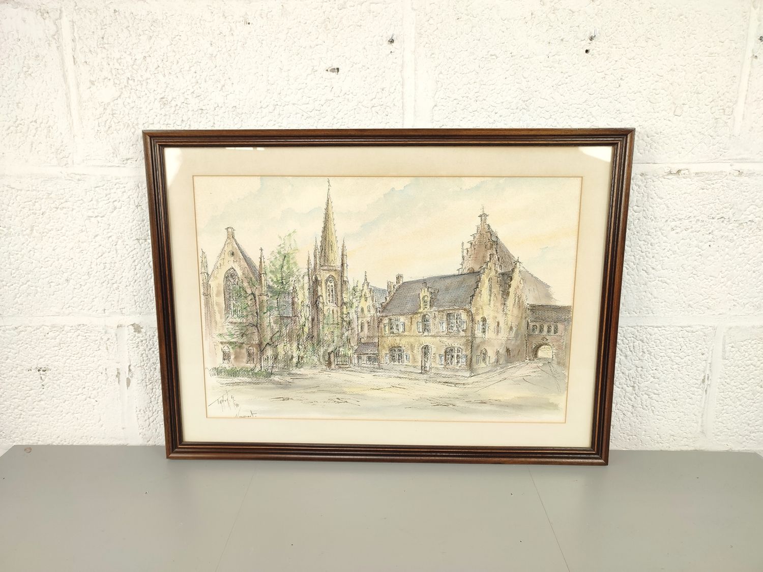 Georges Tahon - Watercolour - Nieuwpoort