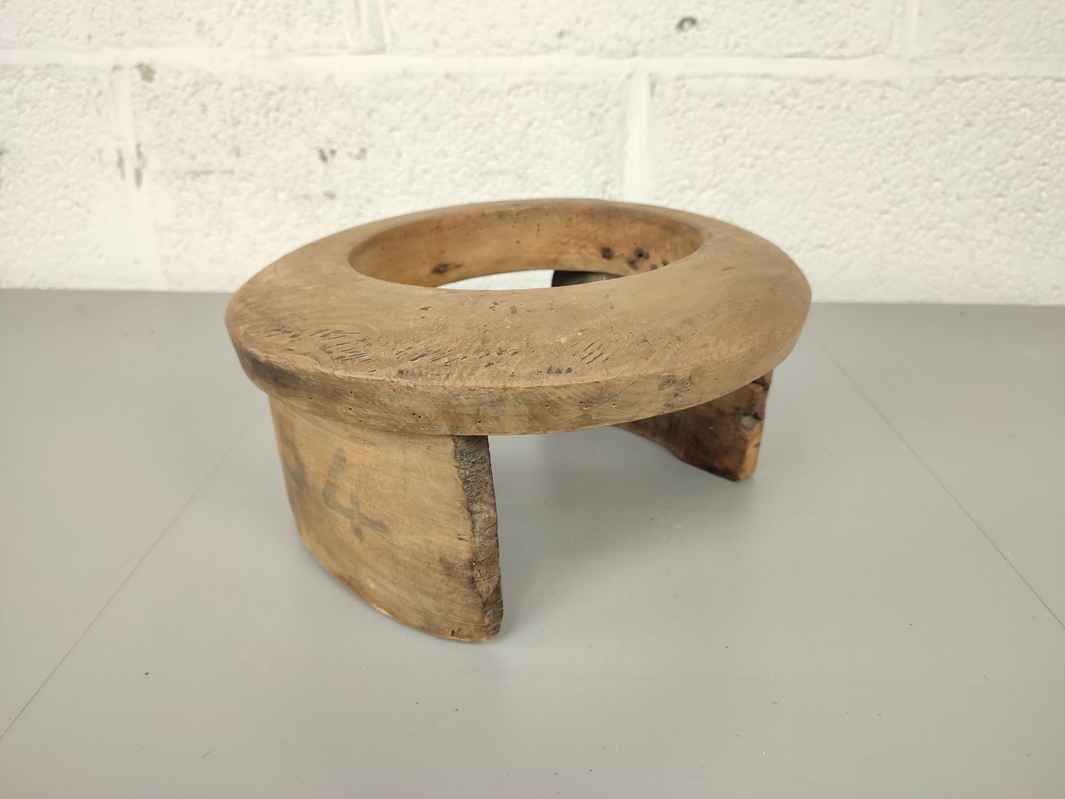 Old wooden hat mold