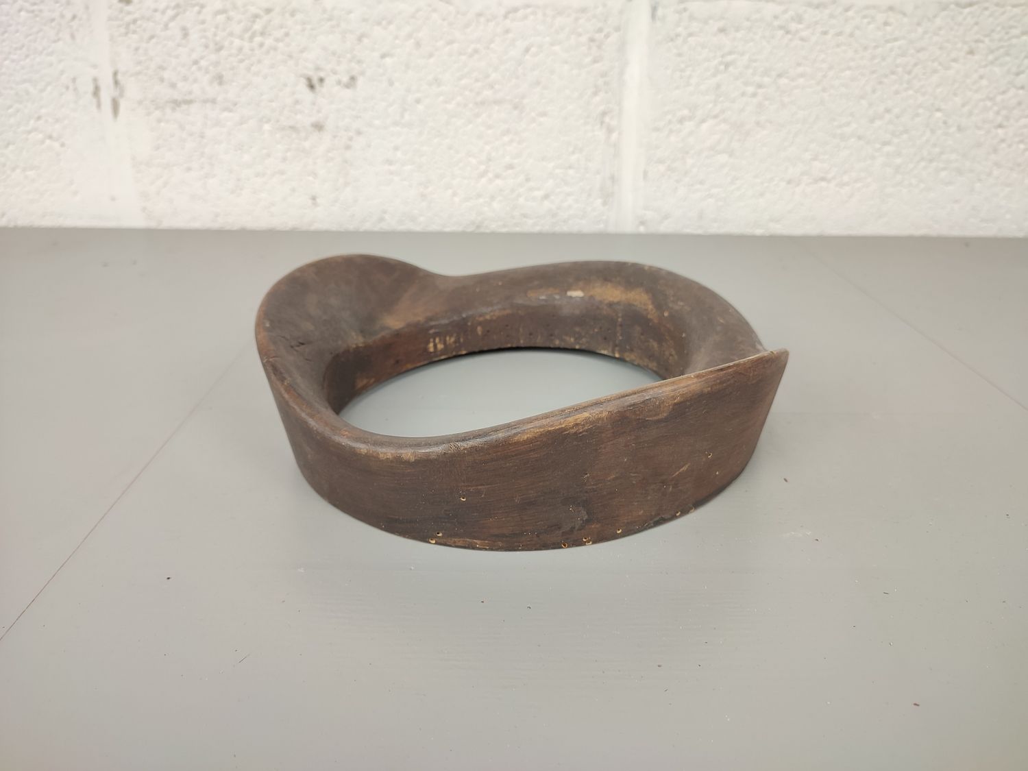 Old wooden hat mold