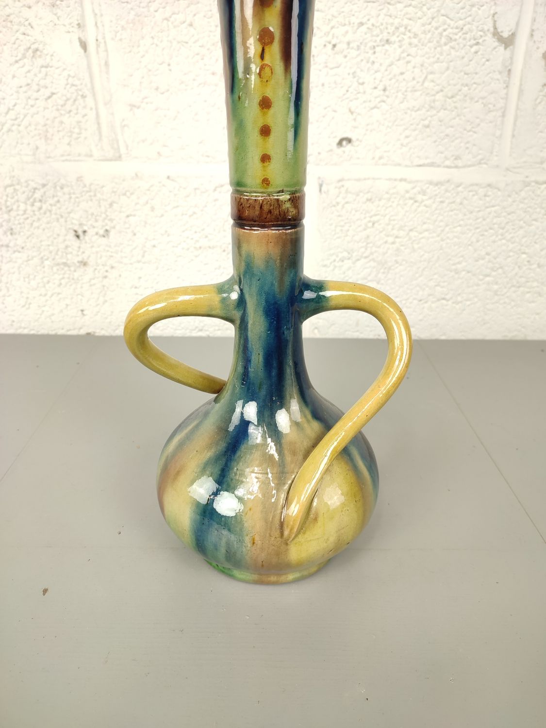 Vase in Flemish earthenware 44cm