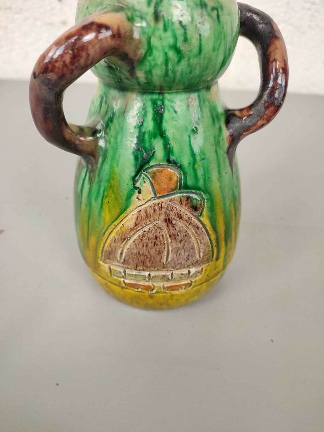 Vase in Flemish earthenware 17cm