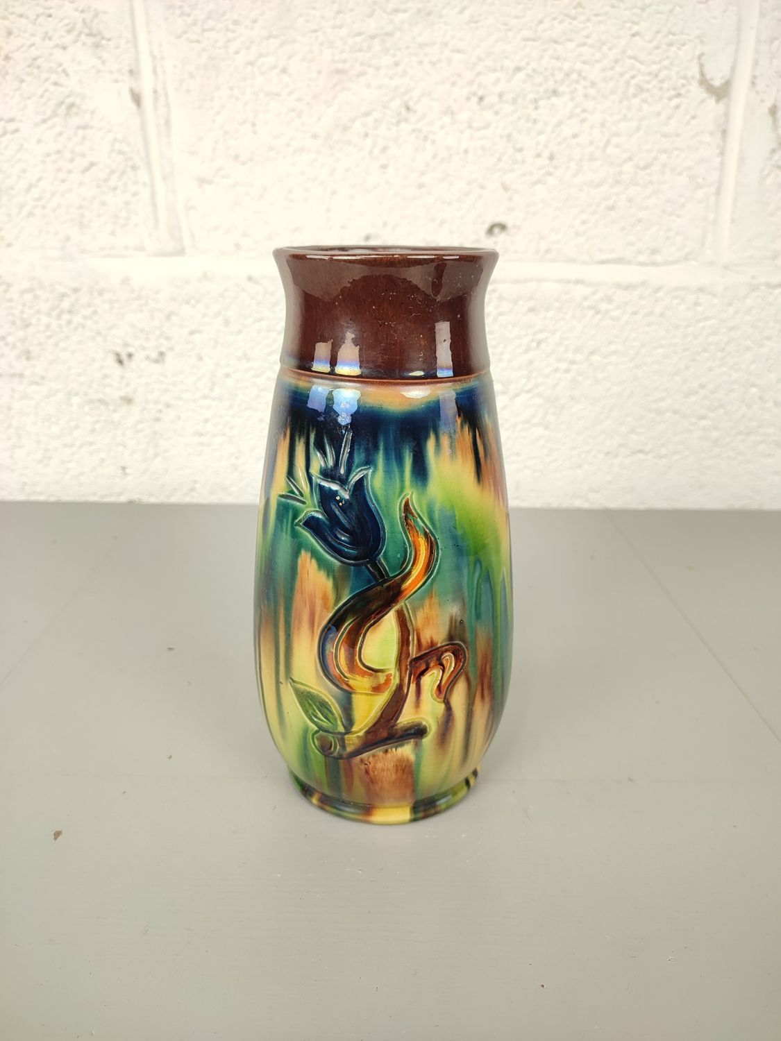 Vase in Flemish earthenware 25cm