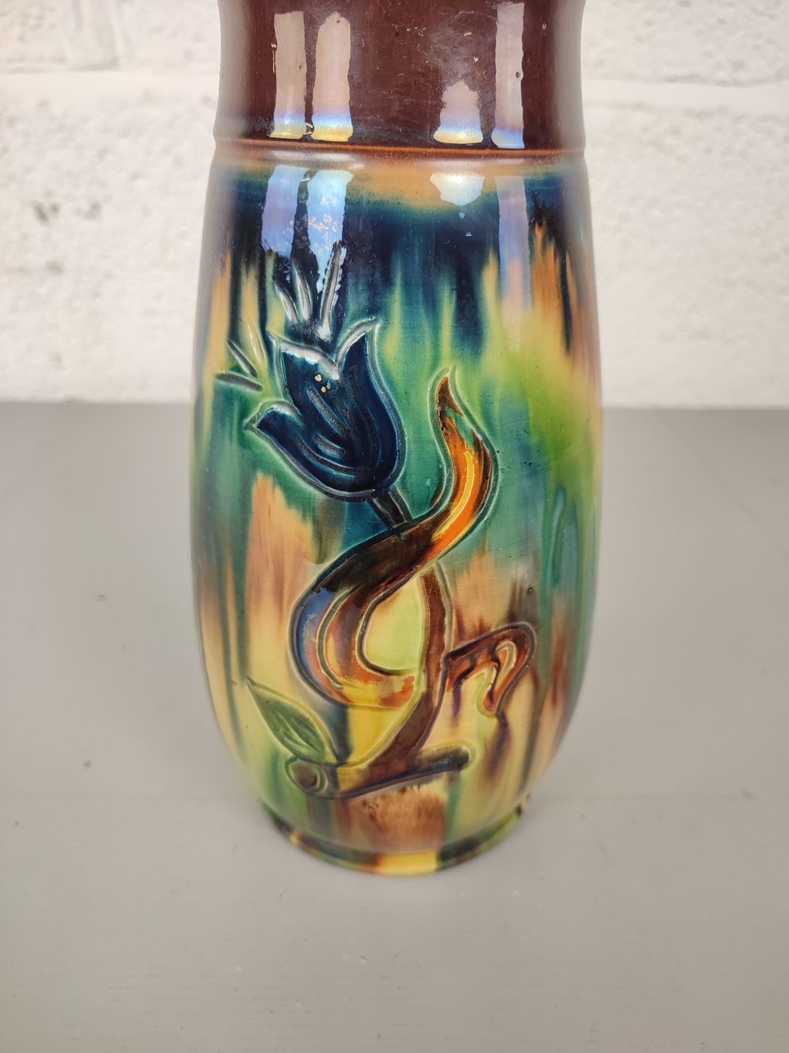 Vase in Flemish earthenware 25cm