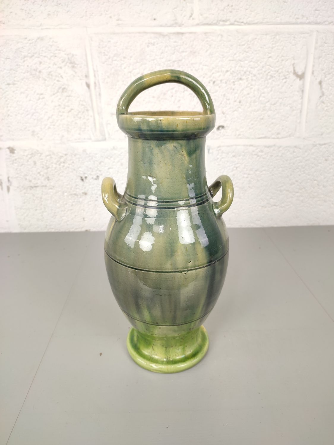 Vase in Flemish pottery 37cm
