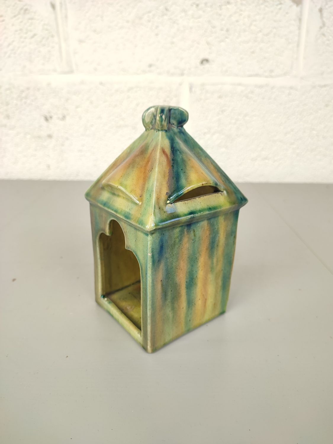 Candle holder in Flemish pottery