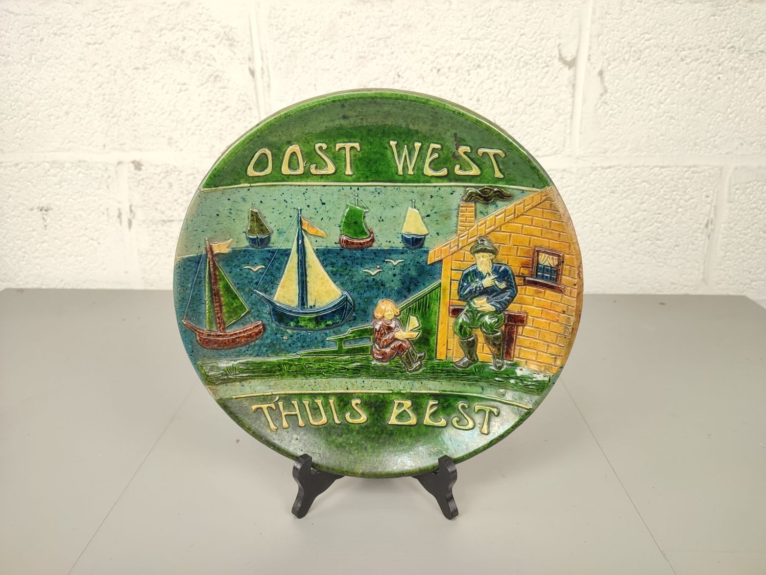 Flemish earthenware with saying