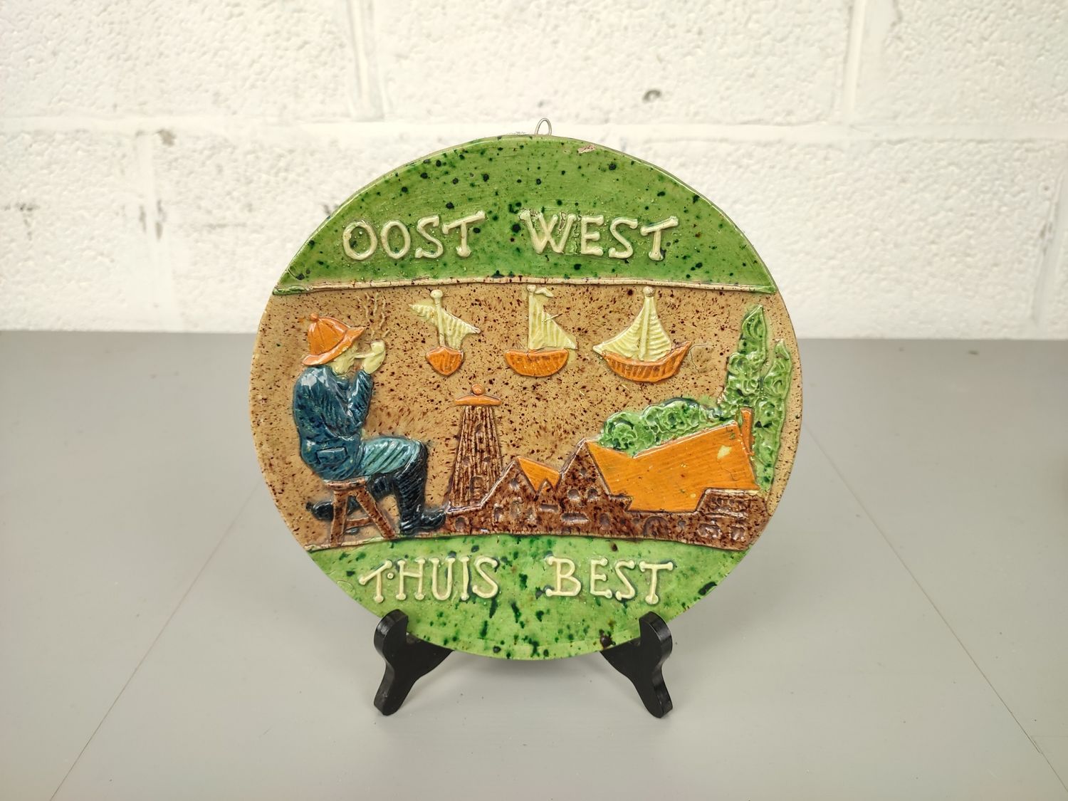 Flemish earthenware with saying
