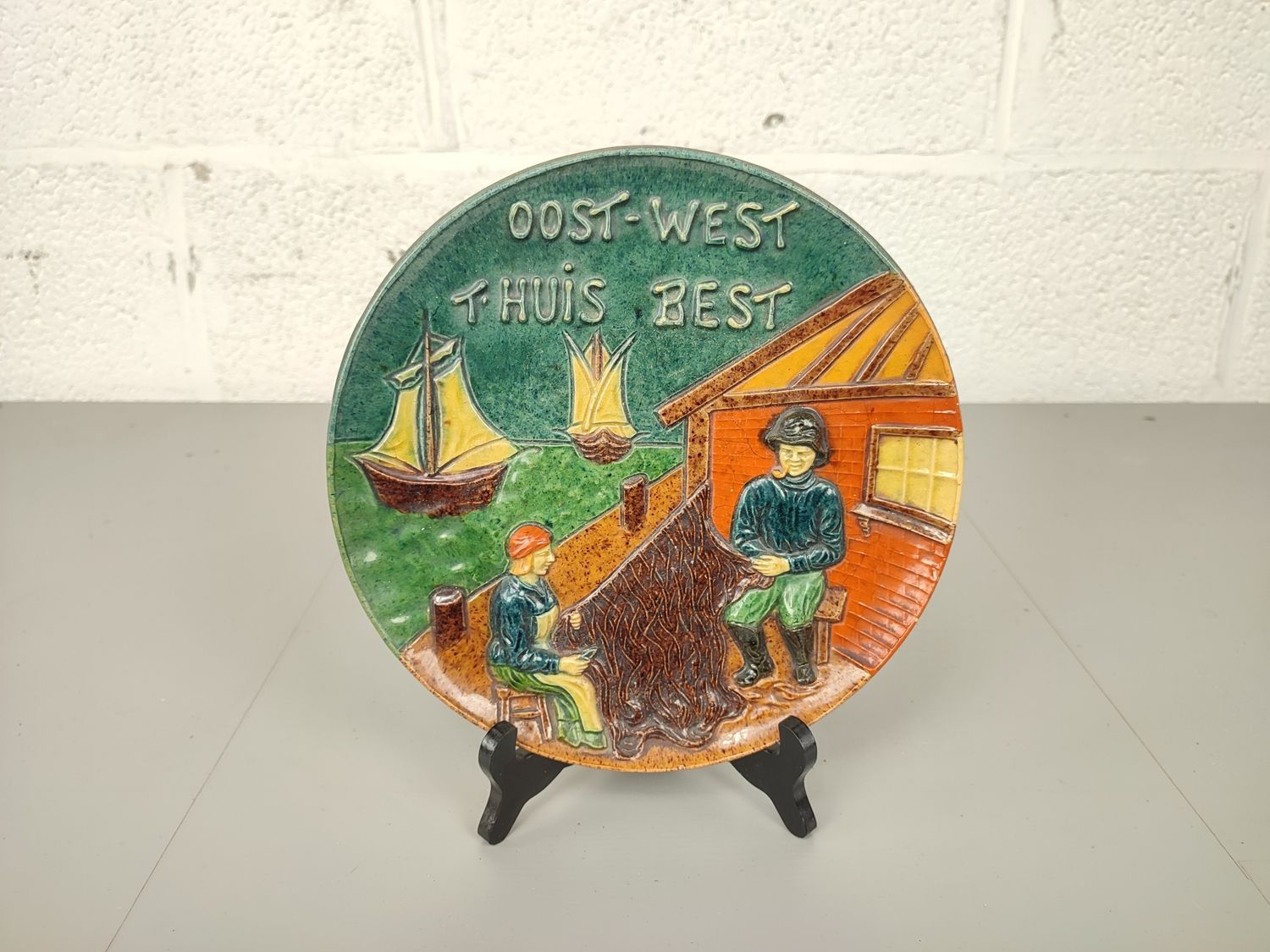 Flemish earthenware with saying
