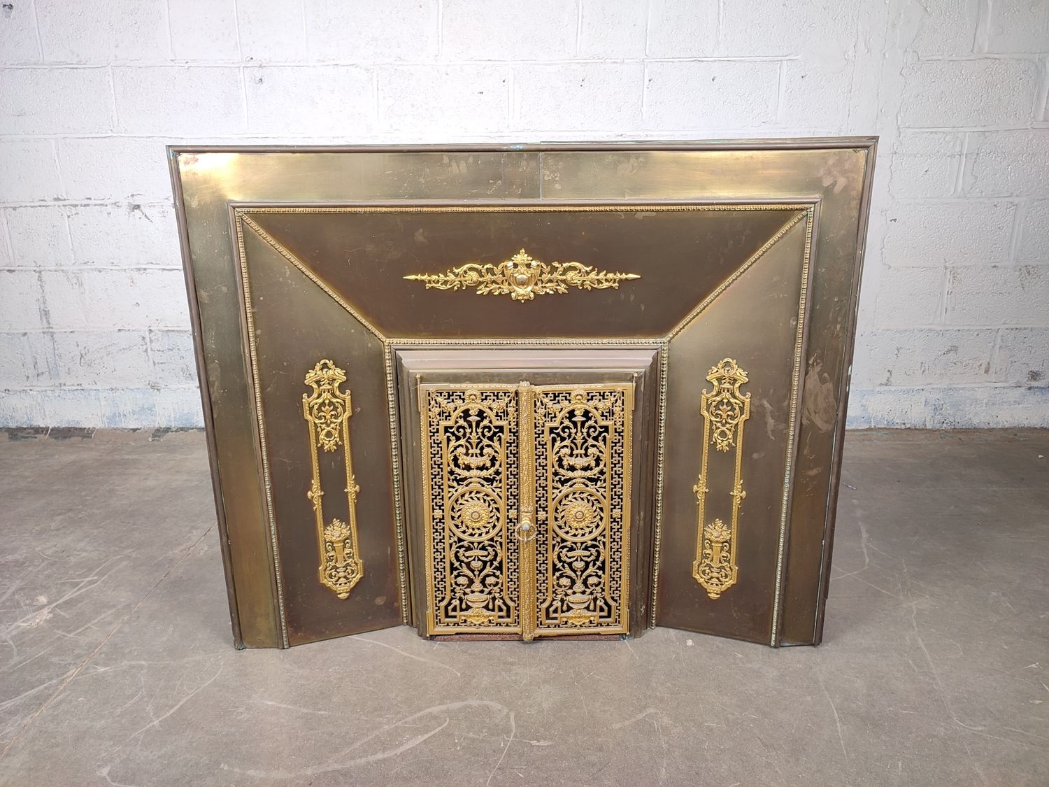Large antique fireplace