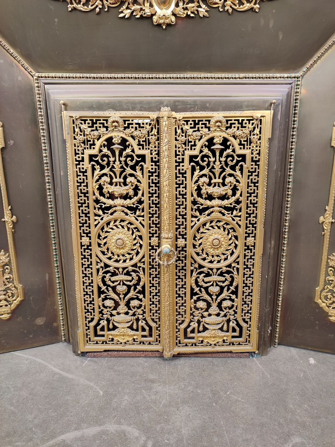 Large antique fireplace