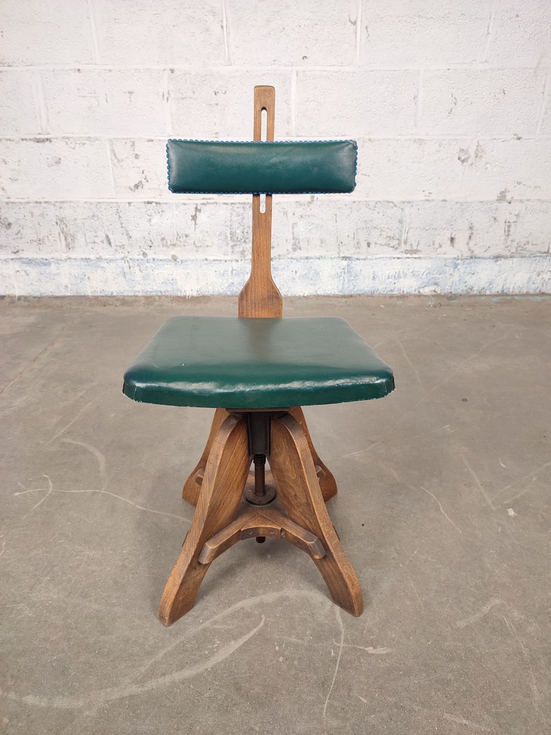 Antique wooden Glenister desk chair