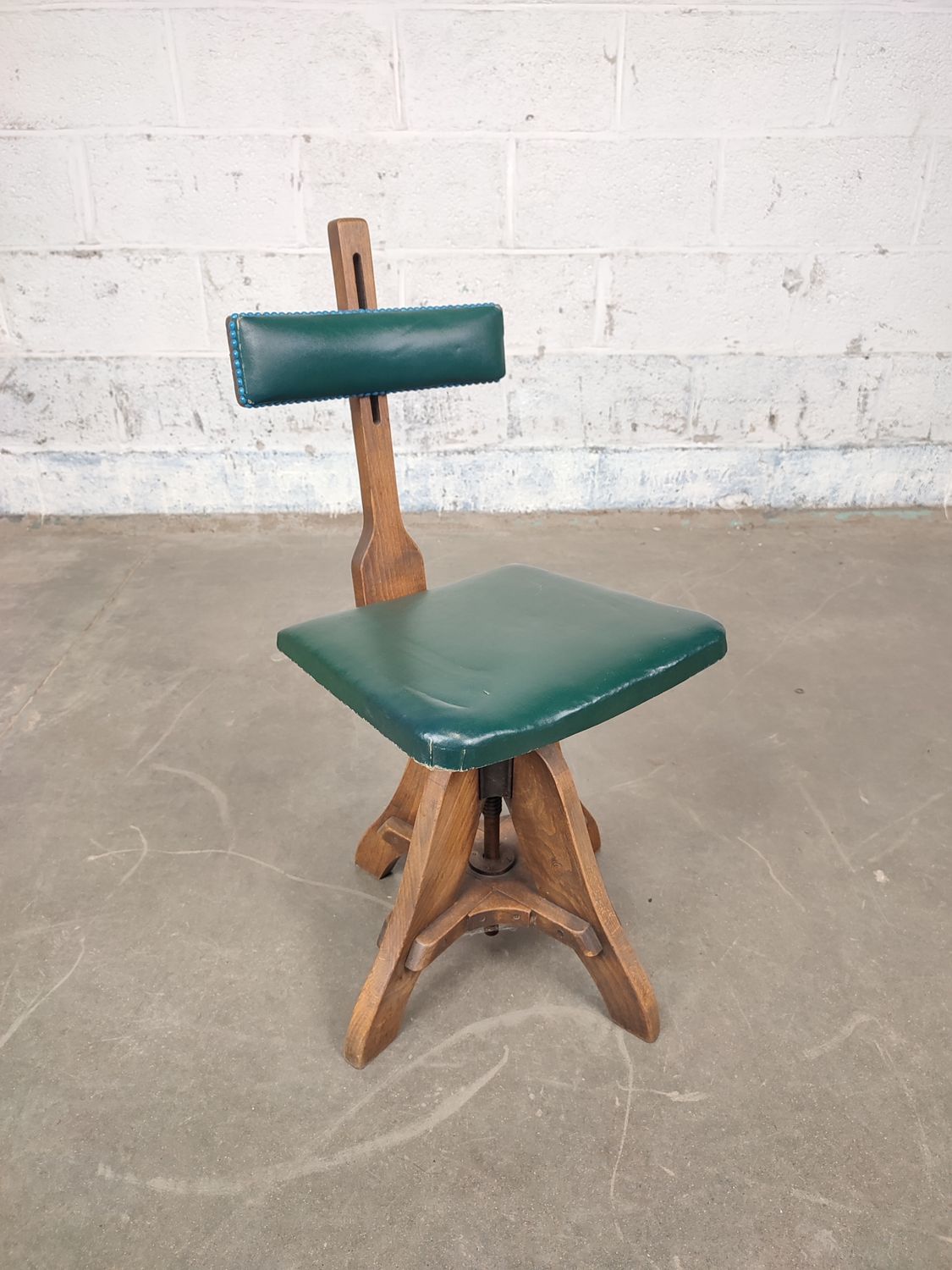 Antique wooden Glenister desk chair