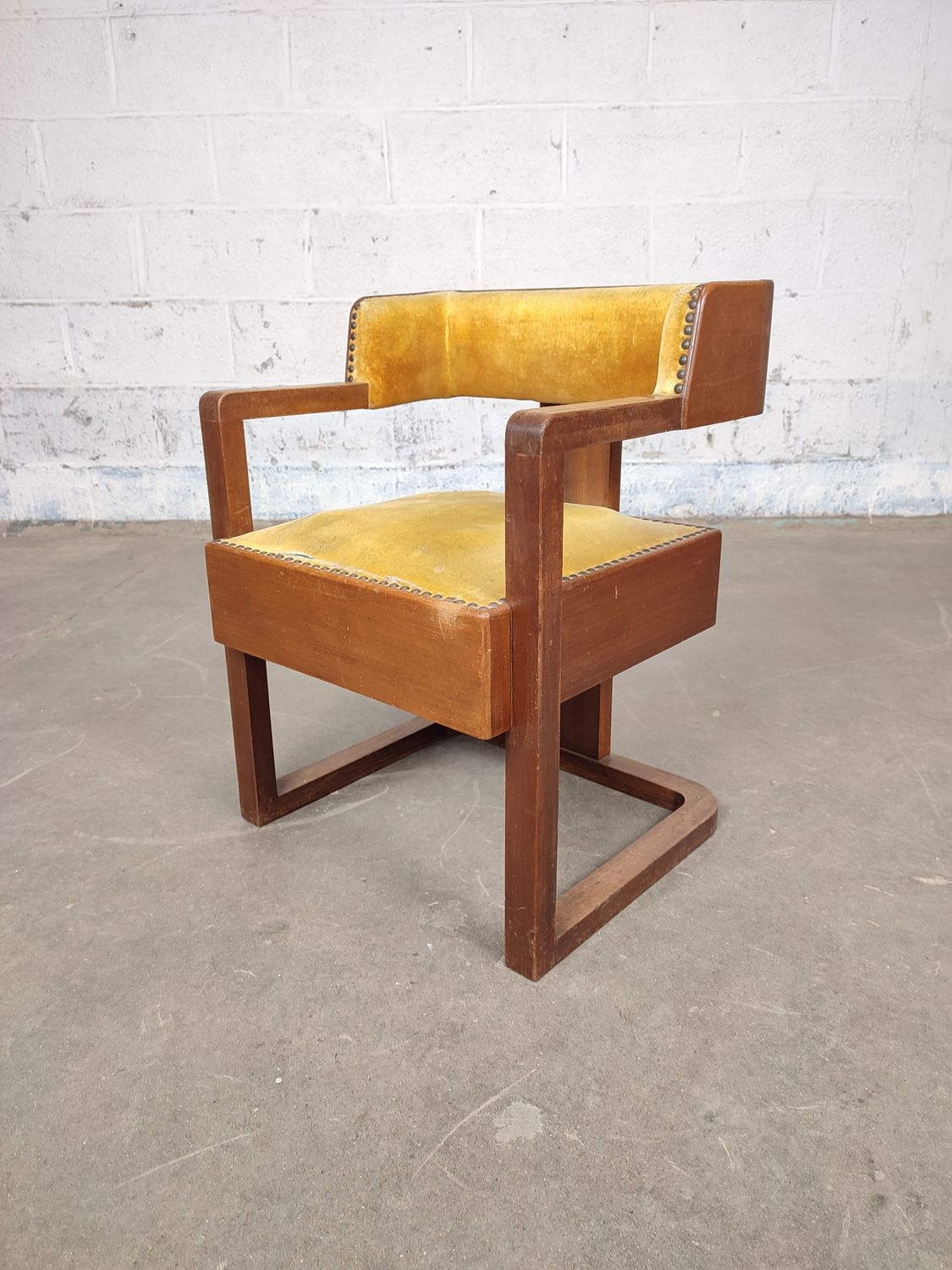 Unique art deco armchair