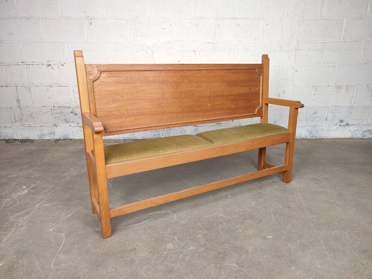 Oak hall bench