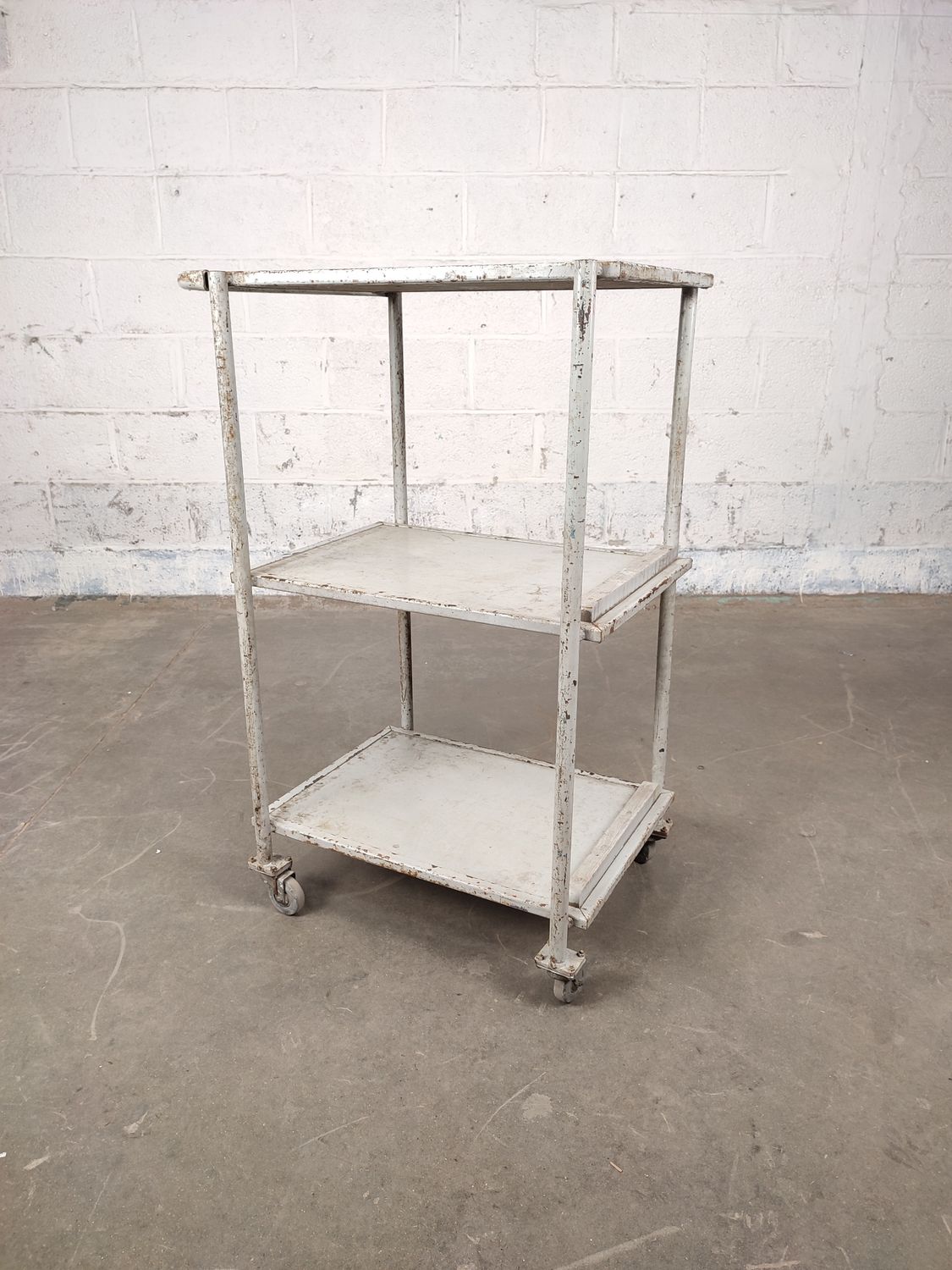 Industrial metal trolley