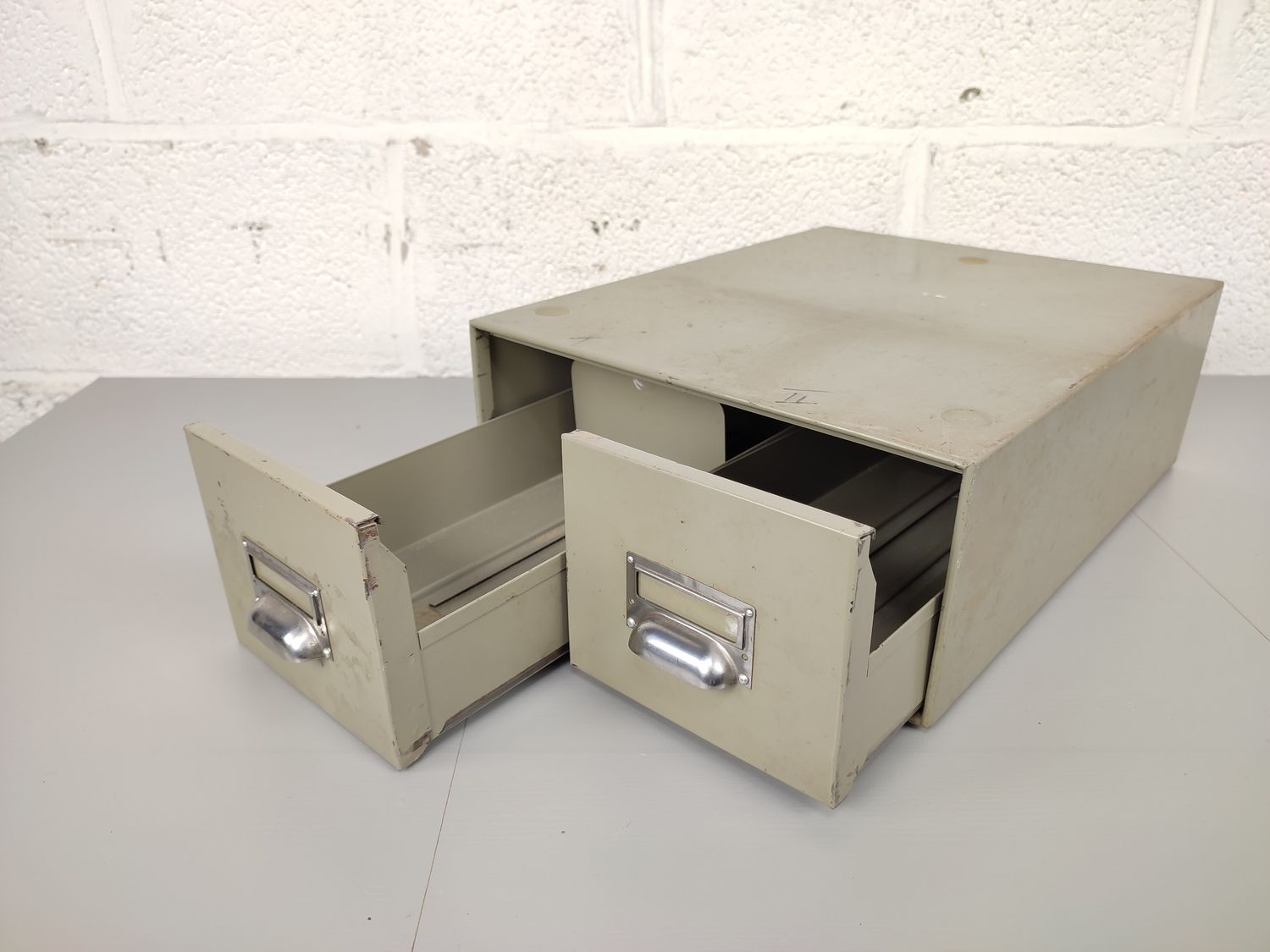 Metal archive drawers