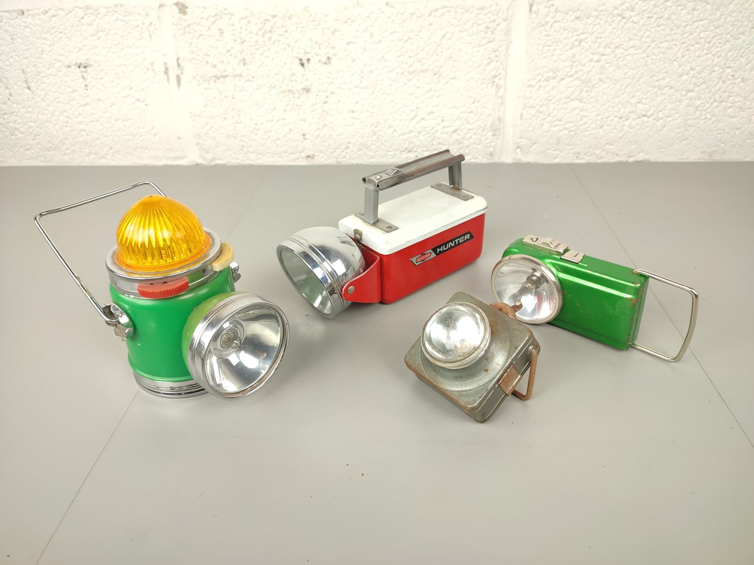 4 old pocket lights