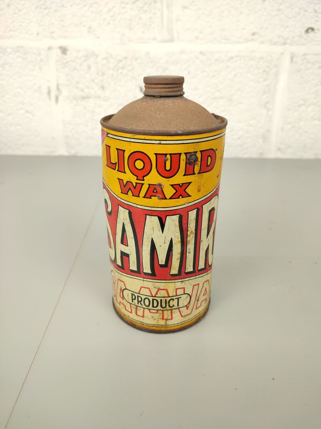 Old Samir wax tin
