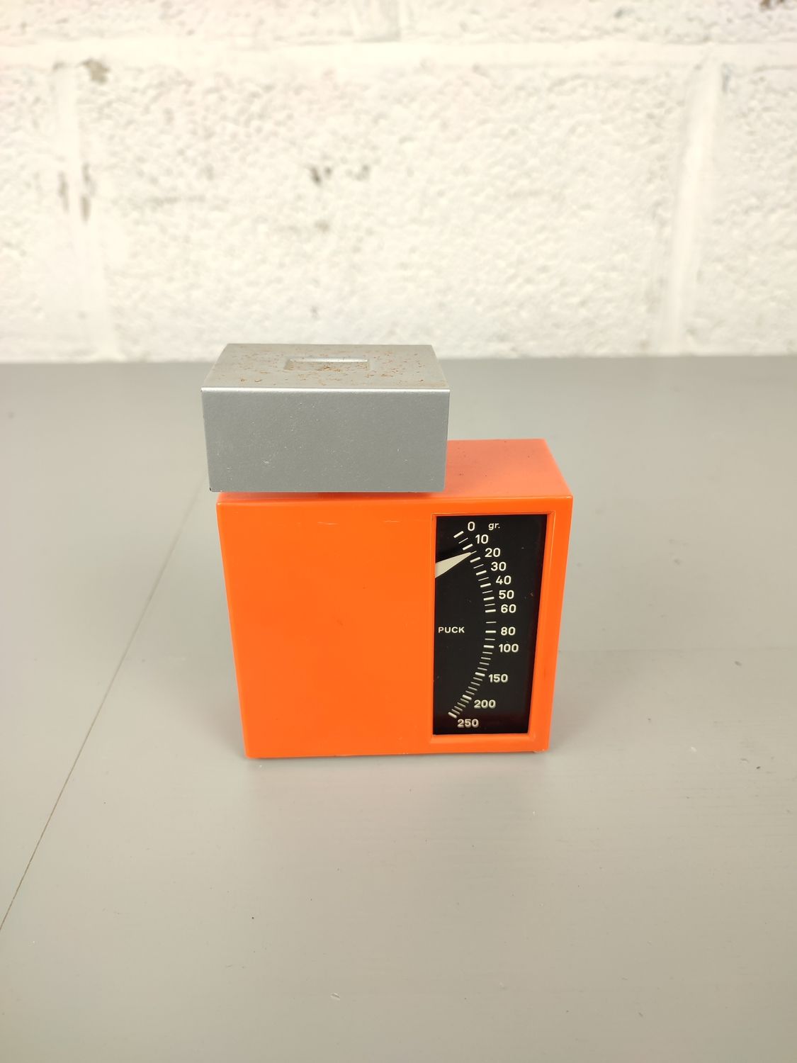 Vintage plastic letter scale