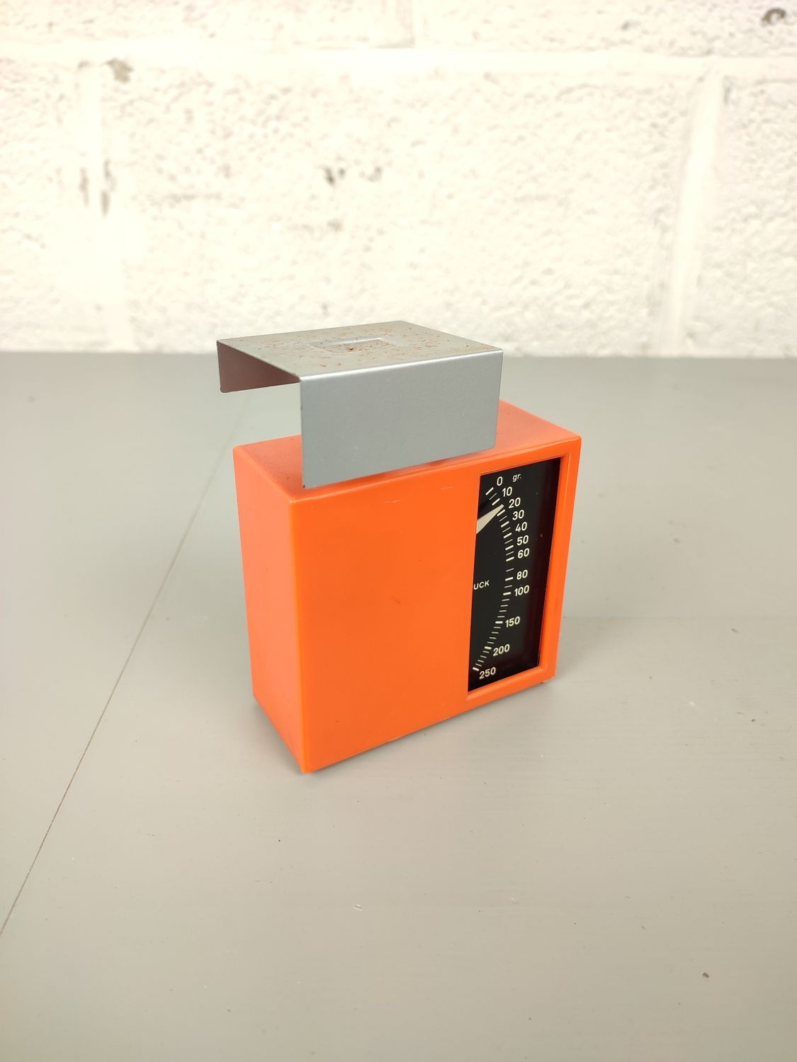 Vintage plastic letter scale
