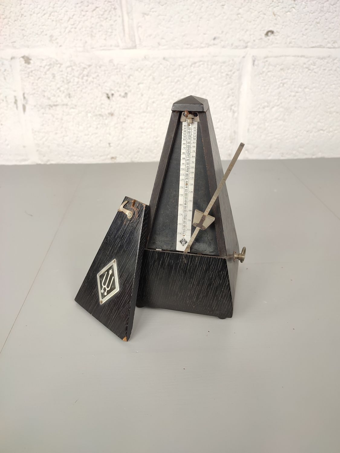Antique wooden Wittner metronome