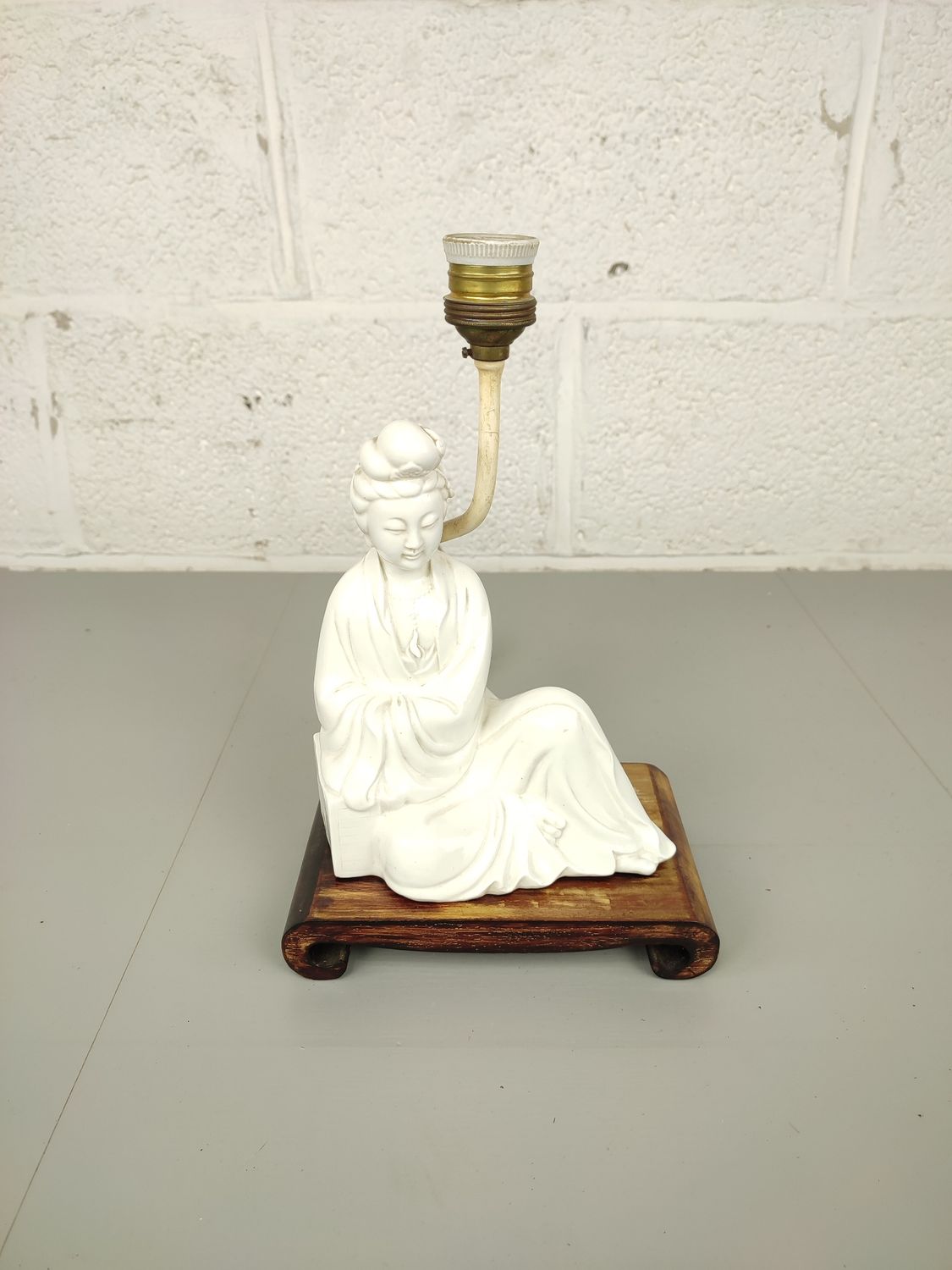 Lamp base with Chinese figurine