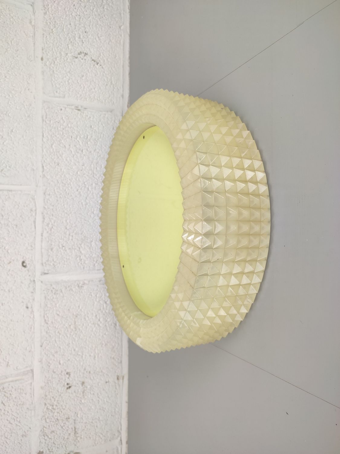 Large round vintage wall lamp