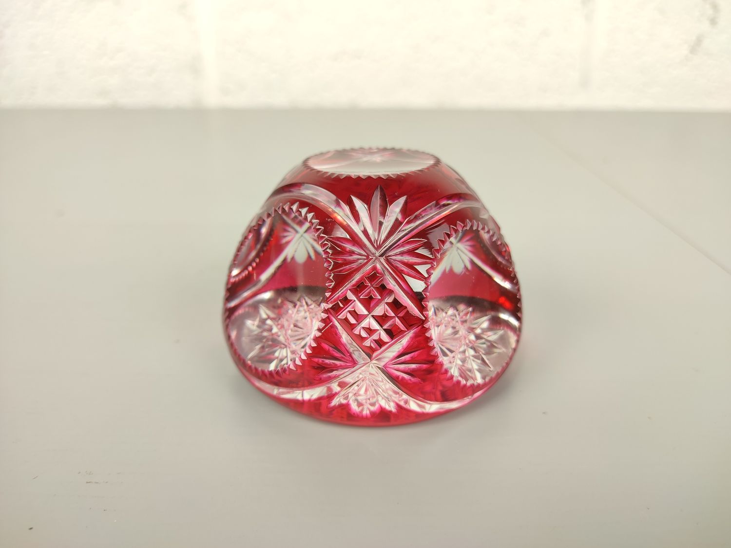 Crystal paperweight by Val Saint Lambert