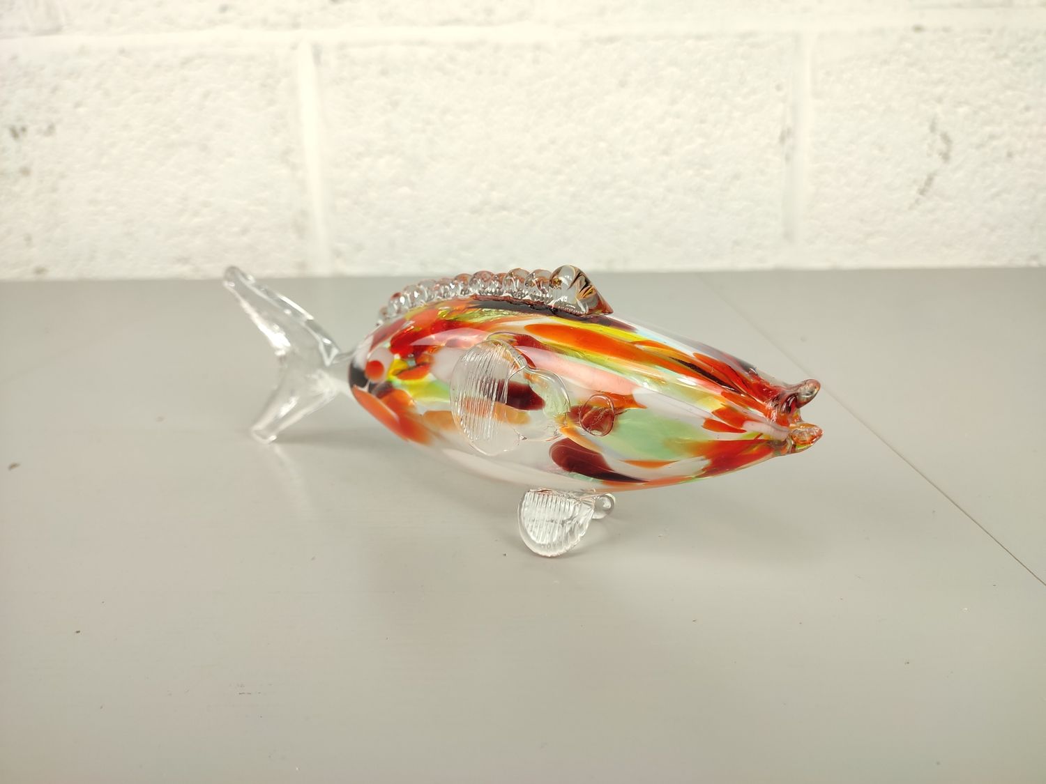 Murano glass fish sculpture