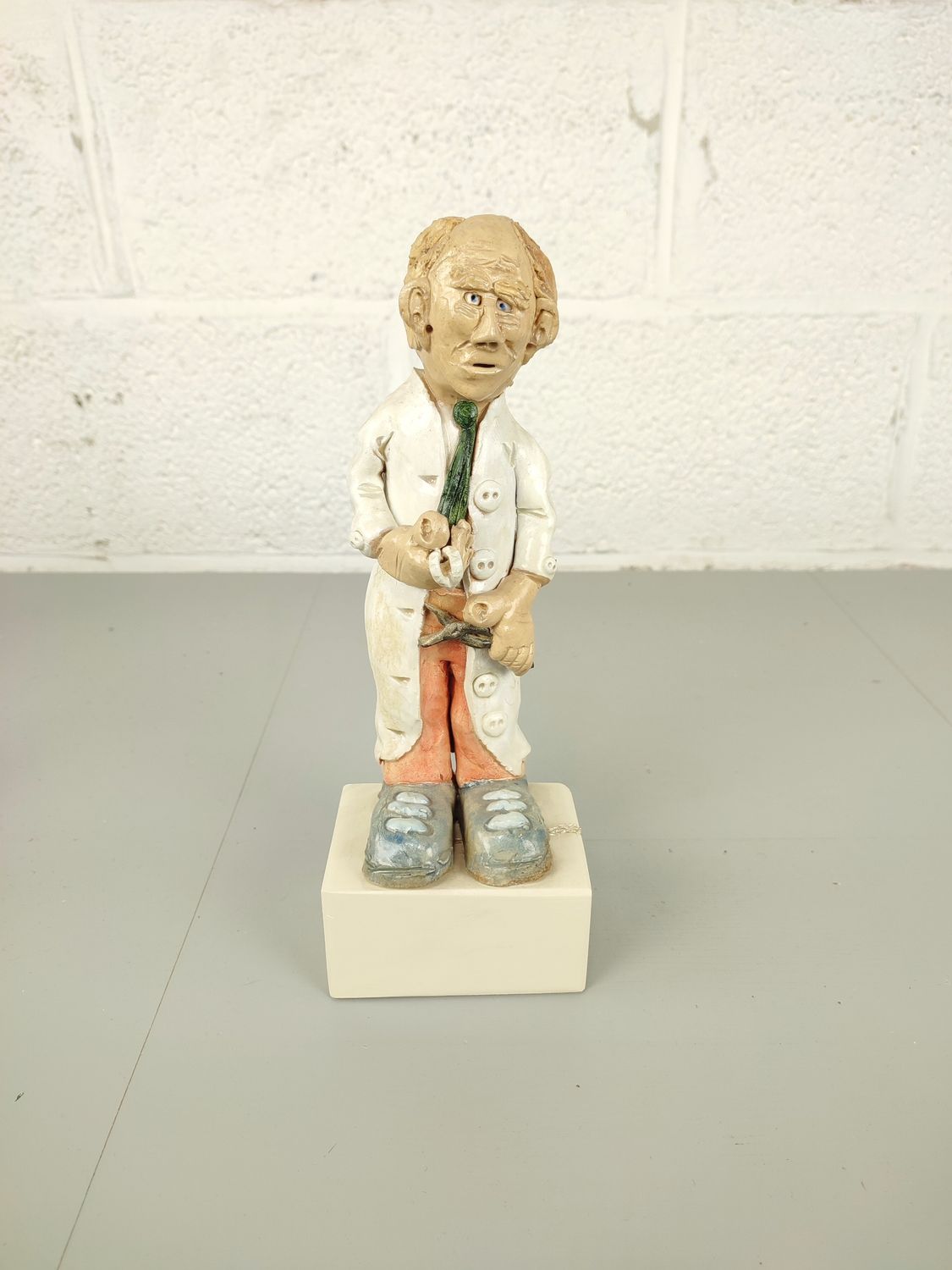 Ceramic statue of a dentist