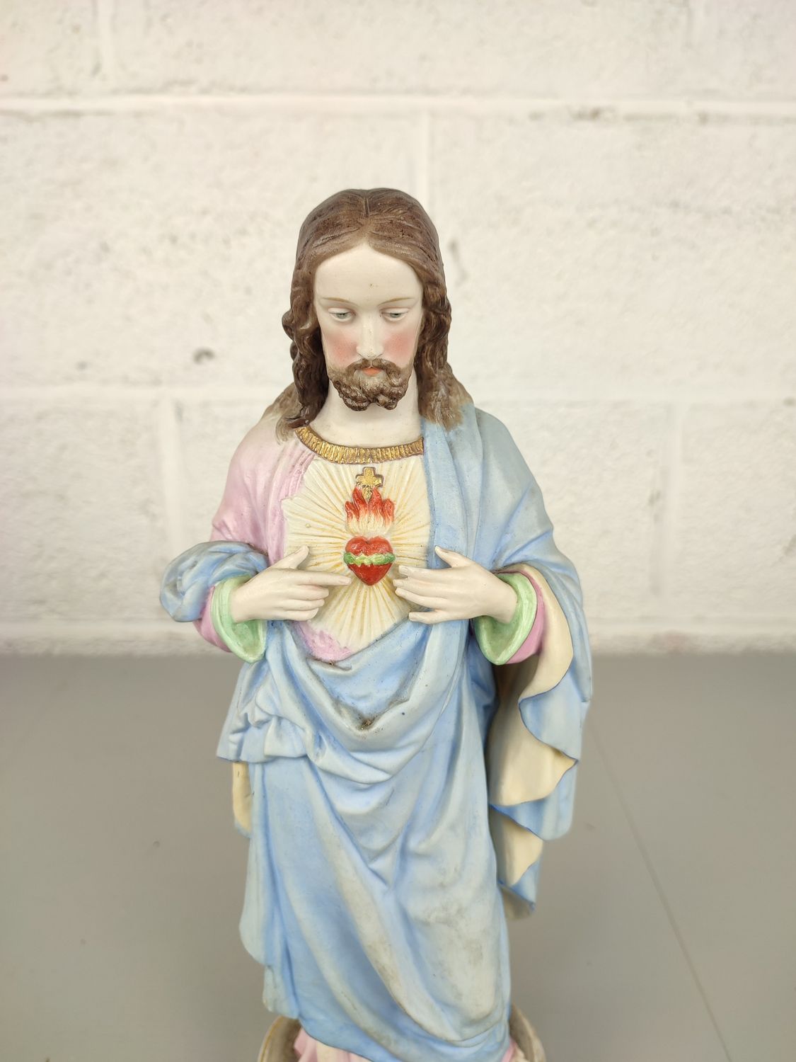 Antique biscuit statue of Jesus