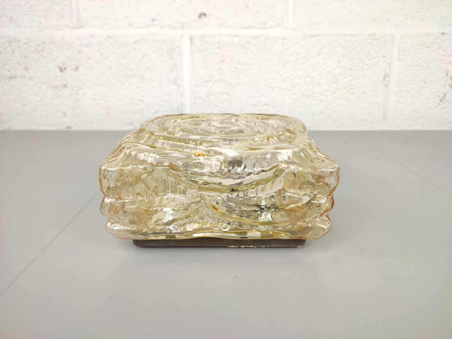 Smoked glass ceiling light