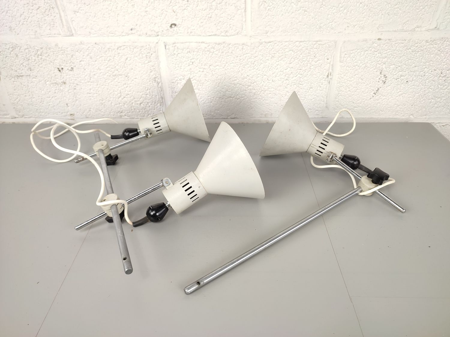 Set of adjustable workshop lamps