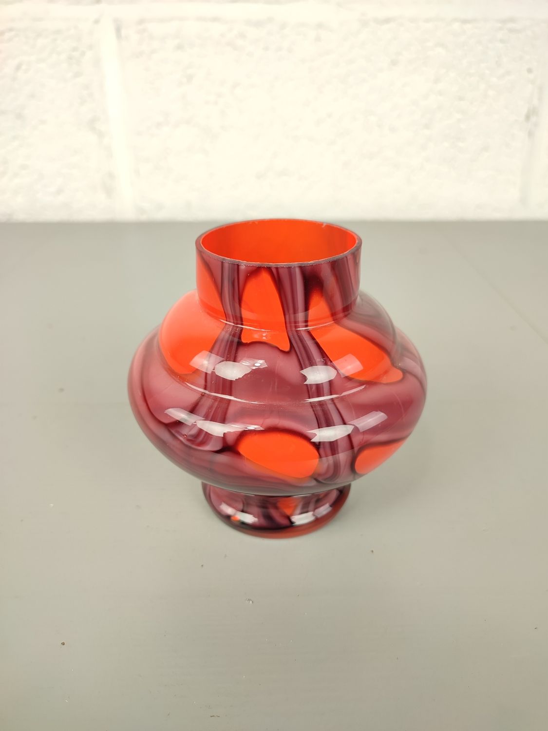 Vintage glass Kralik vase
