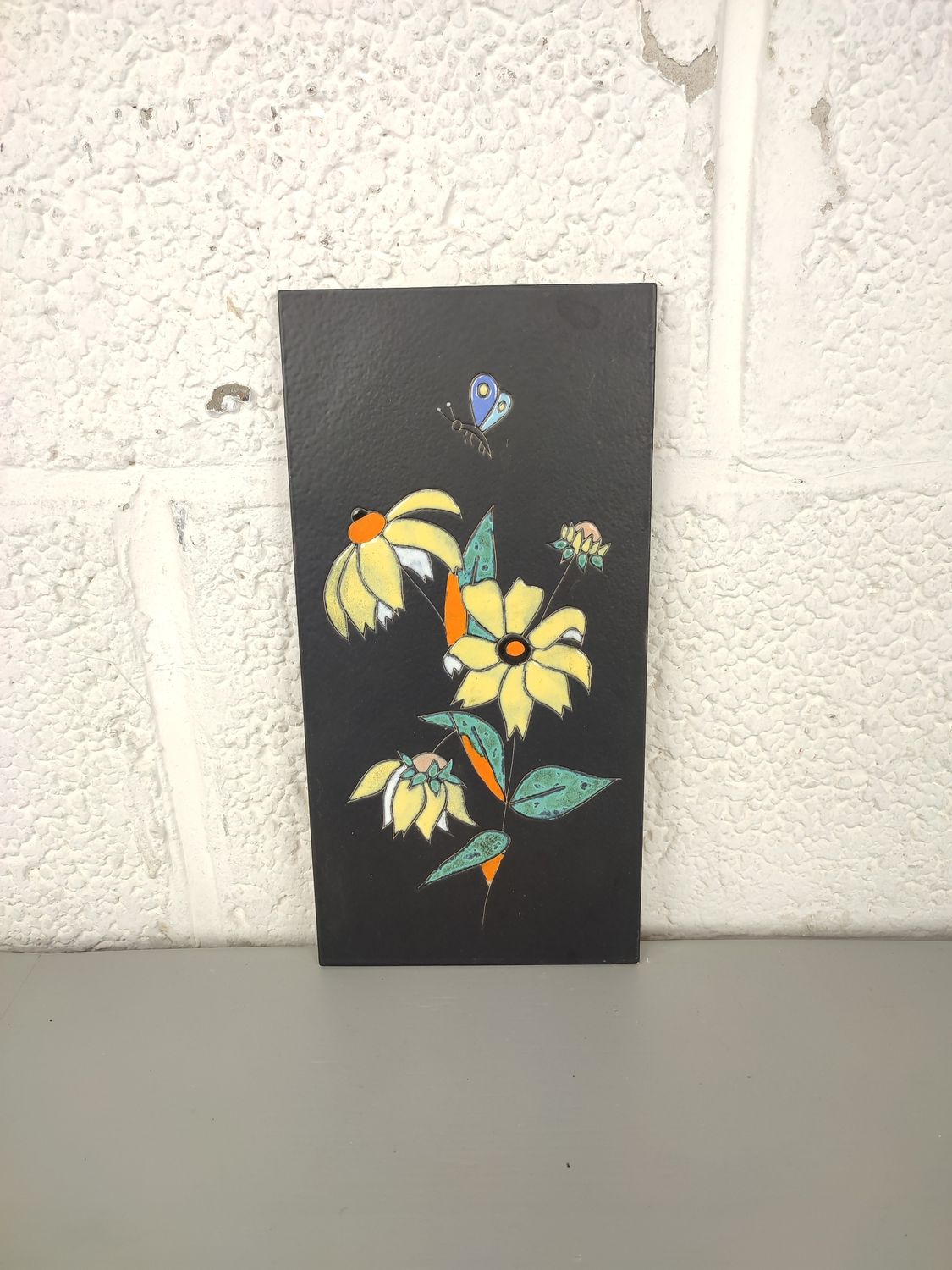 Vintage ceramic wall tile Servais