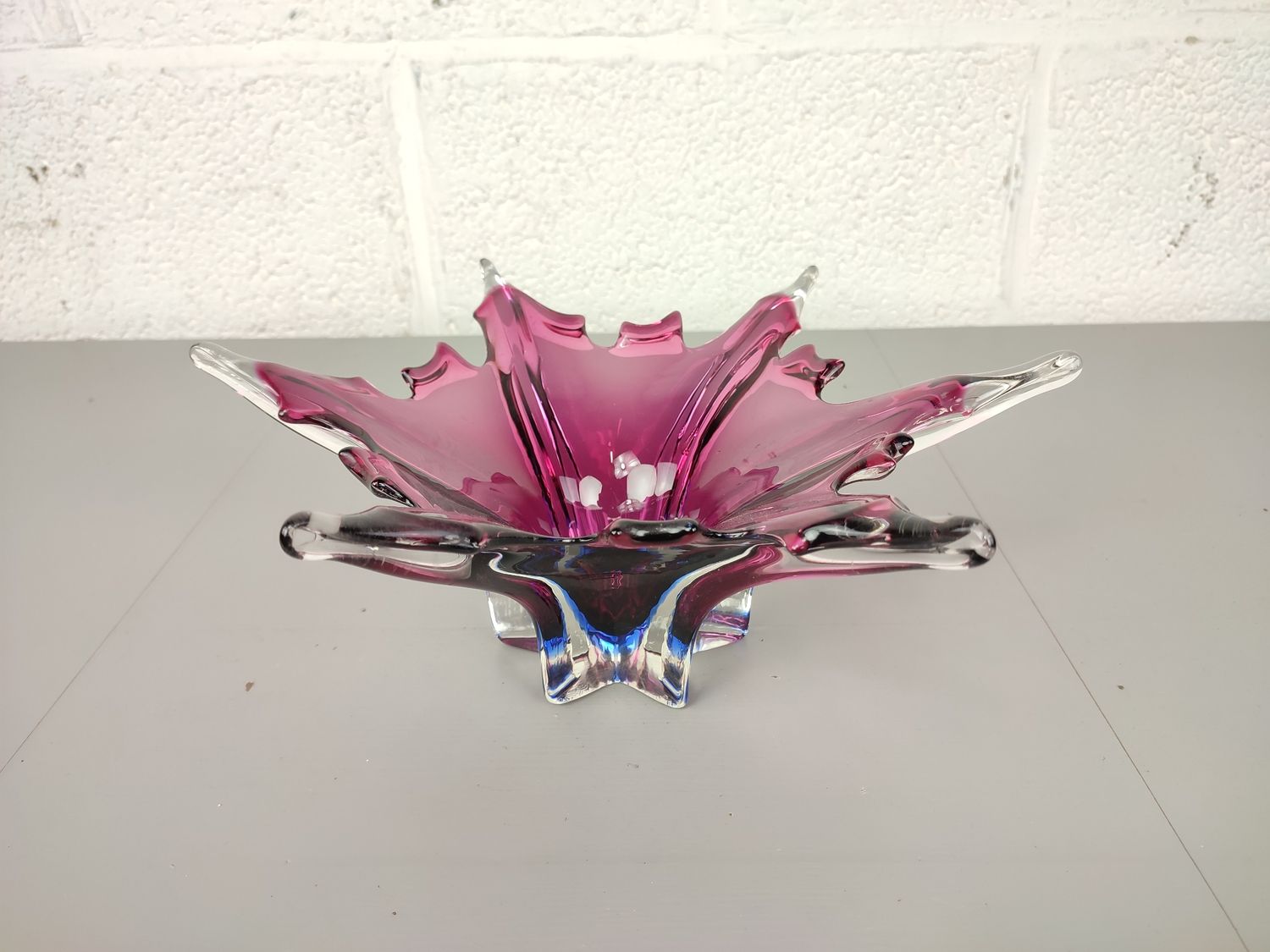 Vintage glass Murano style bowl