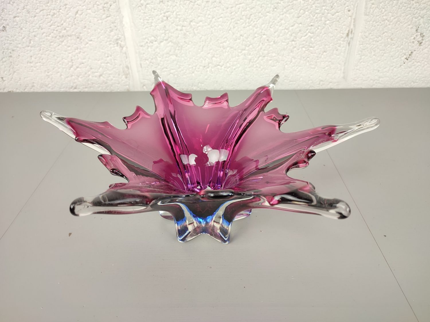 Vintage glass Murano style bowl