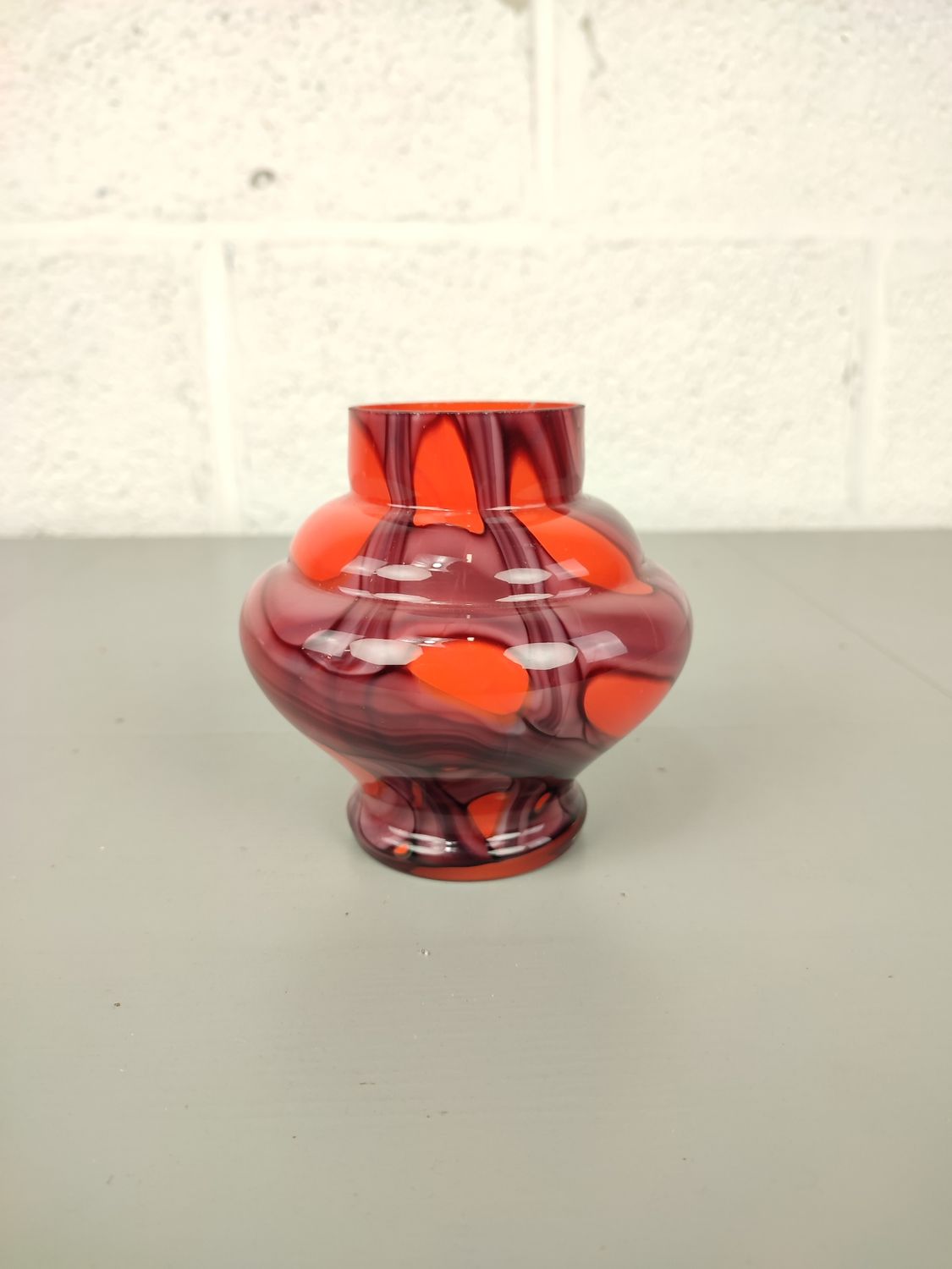 Vintage glass Kralik vase